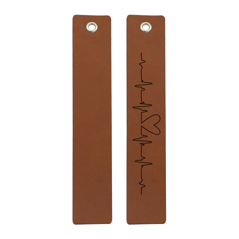 Laserable Leatherette দীর্ঘ আকৃতি বুকমার্ক