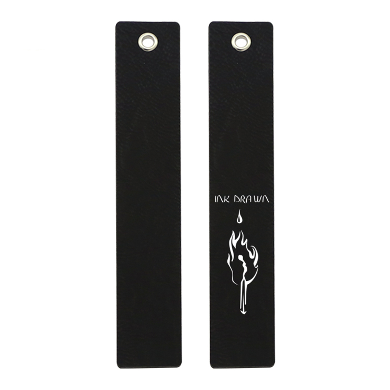 Laserable Leatherette দীর্ঘ আকৃতি বুকমার্ক