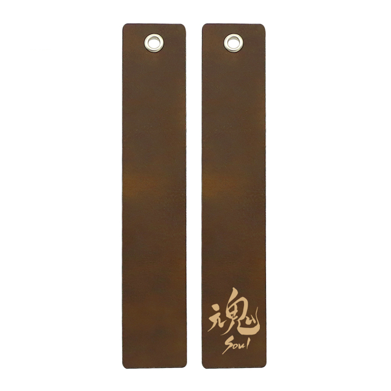 Laserable Leatherette দীর্ঘ আকৃতি বুকমার্ক