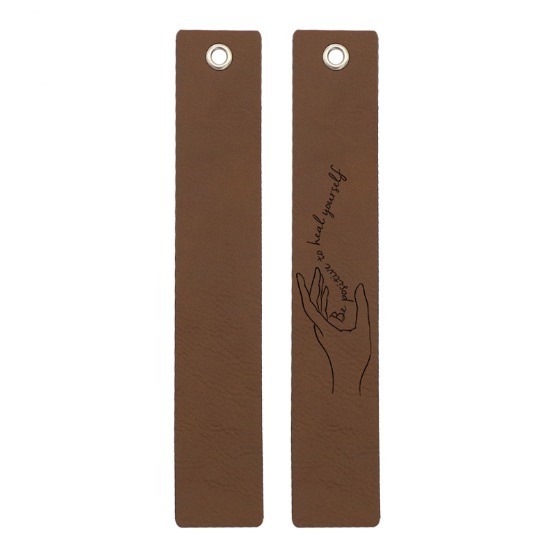 Laserable Leatherette দীর্ঘ আকৃতি বুকমার্ক