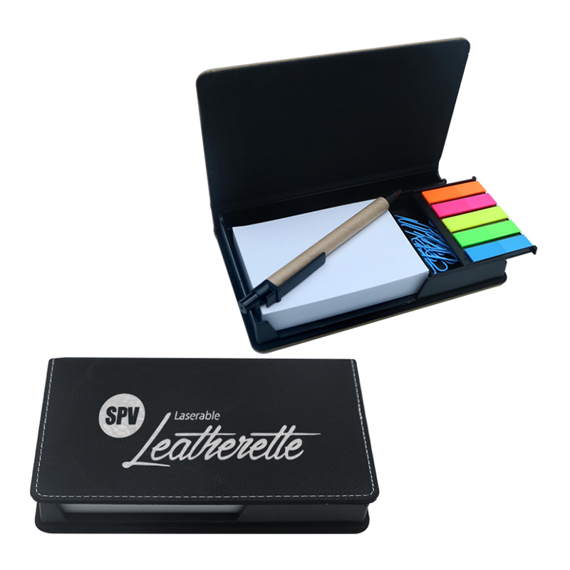 Laserable Leatherette আয়তক্ষেত্র নোটপ্যাড হোল্ডার