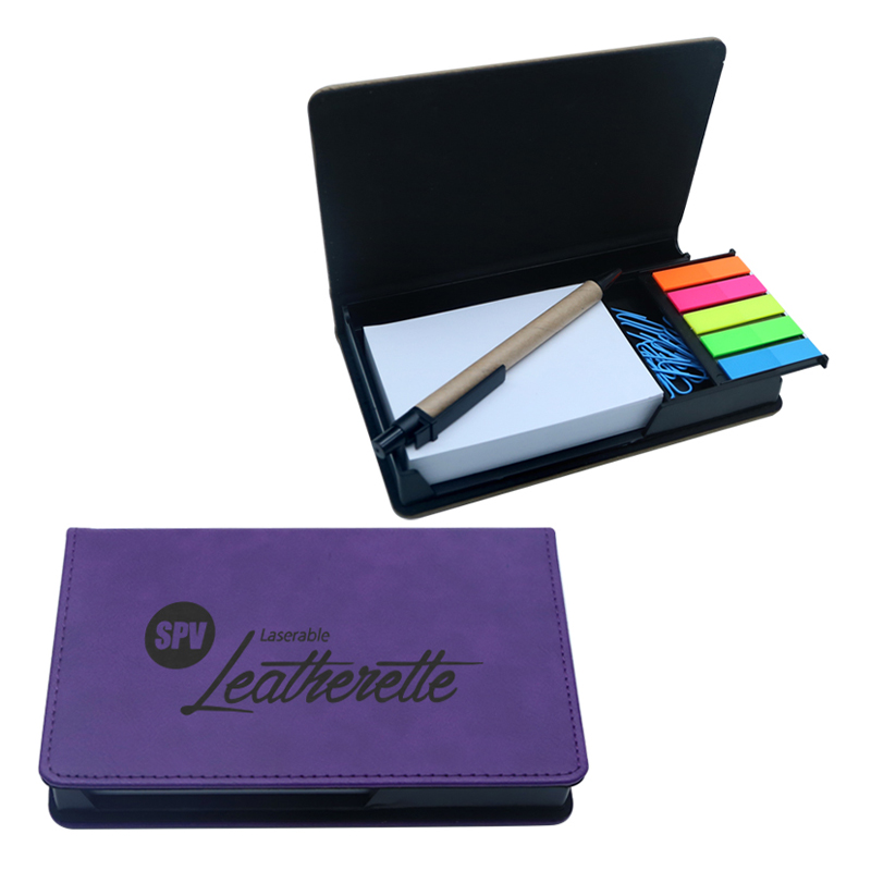 Laserable Leatherette আয়তক্ষেত্র নোটপ্যাড হোল্ডার