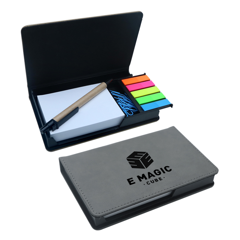 Laserable Leatherette আয়তক্ষেত্র নোটপ্যাড হোল্ডার