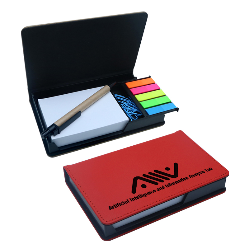 Laserable Leatherette আয়তক্ষেত্র নোটপ্যাড হোল্ডার