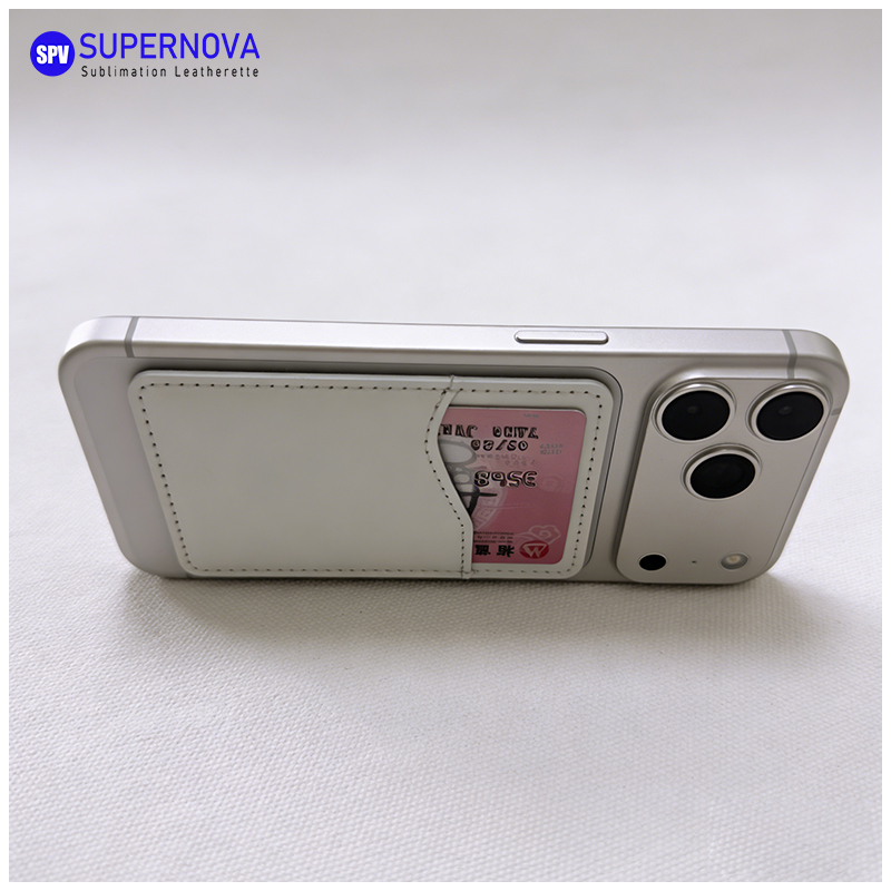 চুম্বক সহ পরমানন্দ লেথারেট ফোন কার্ড হোল্ডার