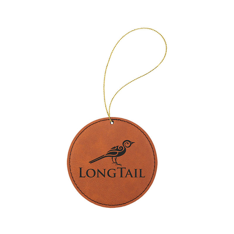 Laserable Leatherette বৃত্তাকার অলঙ্কার