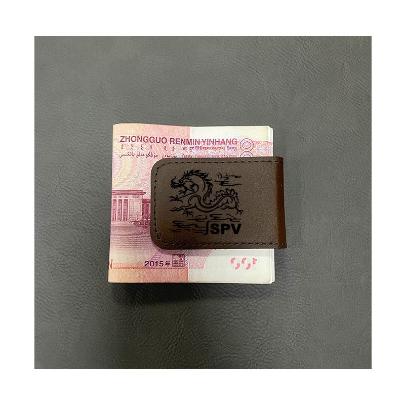 লেজারেবল লেদারেট মানি ক্লিপ